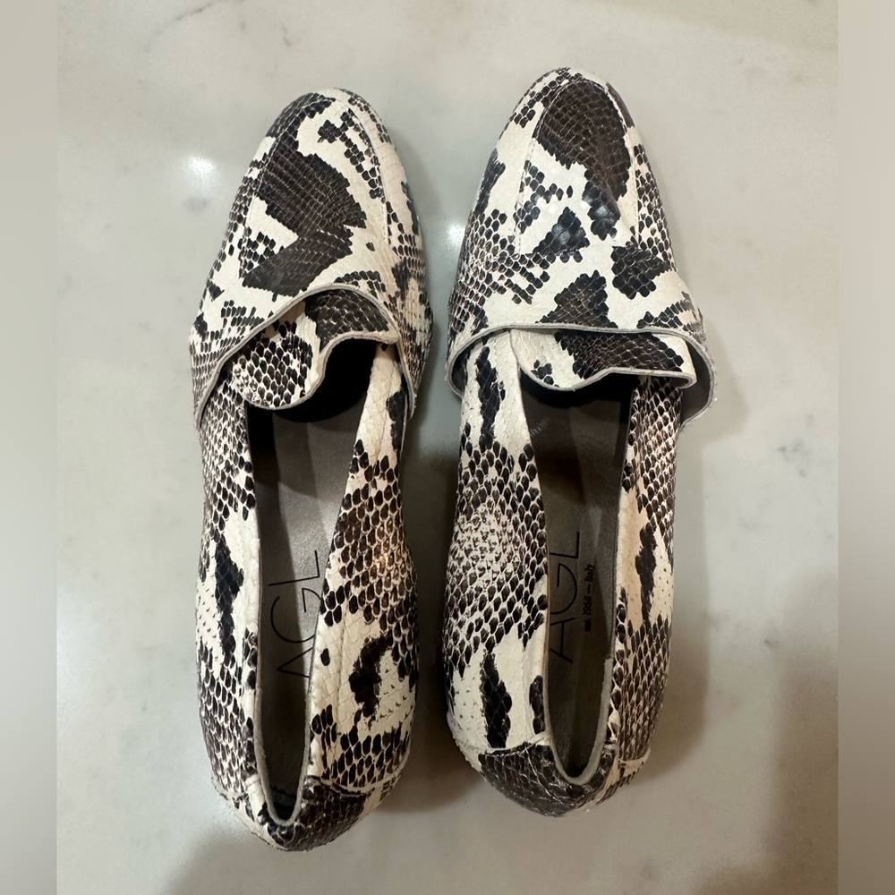 Agl Python Loafer Luxe Italian Python-Print Slip-… - image 7
